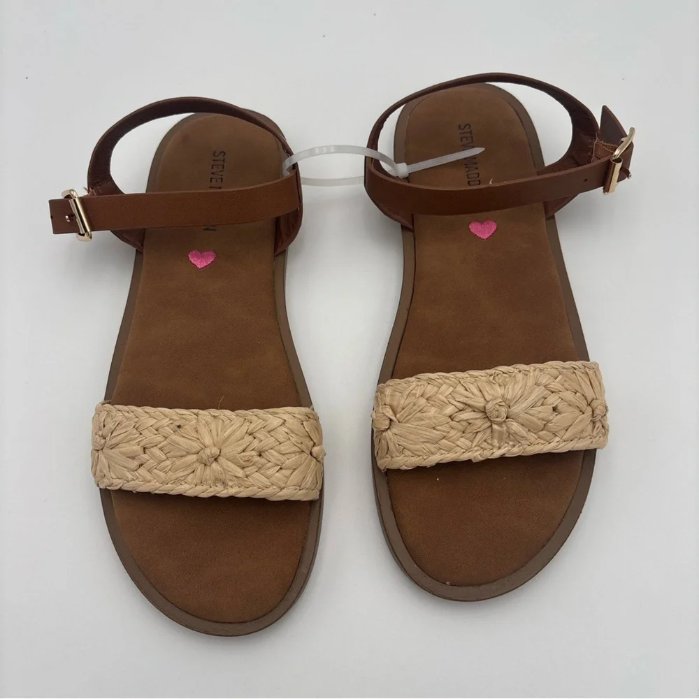 Steve Madden‎ Brown and Tan Sandals Two-Strap Design Sizes 2,4,5